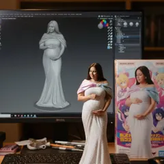 This is more than a product; it's your story sculpted in 3D. This classic maternity pose is transformed into an elegant figurine, a perfect memento of your pregnancy journey. Each piece is carefully crafted and presented in a special box with your original photo.