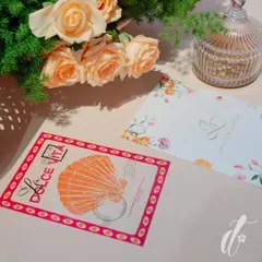 The stationery suite for an Italian-themed engagement. We designed the menus to look like vintage postcards, ensuring every single detail contributed to the event's narrative.