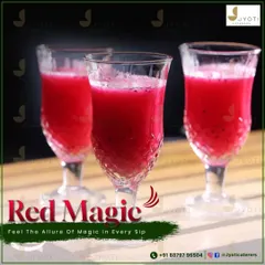 Feel the allure of magic in every sip of our 'Red Magic' mocktail. This vibrant dragon fruit-based drink is as delicious as it is eye-catching.
