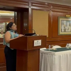 Dr. Itishree Gupta conducting a workshop on thread lifts at the Aesthetics Delhi conference. Our experts not only practice but also teach advanced techniques in the field of cosmetic surgery and dermatology.