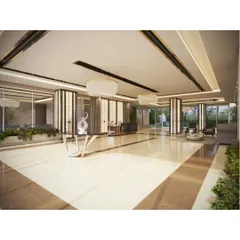 The entrance lobby of this luxury apartment complex is designed to be a grand yet welcoming space. We used polished marble flooring, statement chandeliers, and custom-designed pillars to create an atmosphere of sophisticated elegance from the moment you step inside.