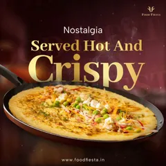 Serving nostalgia hot and crispy with this delicious Moong Dal Cheela. It's filled with paneer and fresh peas, offering a wholesome and flavourful bite that reminds you of home.