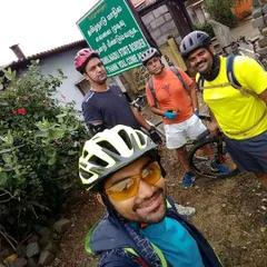 We made it to the Tamil Nadu state border! This picture marks a huge milestone on one of our 80km+ rides.