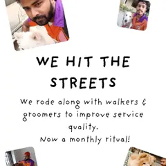 This month, we hit the streets with our walkers and groomers to see our services in action and find ways to improve. It's now a monthly ritual to ensure we're always getting better.
