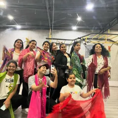 A happy selfie with my dance group during our Holi celebrations. Capturing these fun, candid moments with my fam is what it's all about.