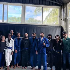 Group photos with my head coach and training partners after the grading ceremony. I'm grateful for everyone who has helped me along the way.