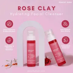 My Rose Clay Facial Cleanser is perfect for dry or sensitive skin. It draws out impurities without stripping natural oils and provides deep cleansing, hydration, and antioxidant protection.