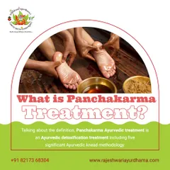 An introduction to Panchakarma, our primary detoxification treatment. This image shows Pada Abhyanga (foot massage), an integral part of the preparatory phase that helps ground energy and relax the body.