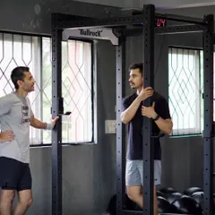 A moment between sets. Training is also about how you show up for others and how that translates to the rest of your life.