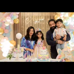 It is always a pleasure to celebrate with actor Yash, Radhika Pandit, and their beautiful family. This photo from darling Ayra's unicorn-themed birthday captures the joy we aim to create, making us feel like part of their story.