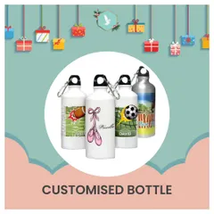 These customized water bottles are great for kids and adults alike. I can print any design, from sports themes to ballet shoes, along with a name, creating a unique and useful personalized gift.
