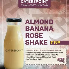 This Almond Banana Rose Shake is a healthy and protein-loaded treat. We blend the finest bananas with low-fat milk and almond flakes, with a hint of rose for a delightful taste.