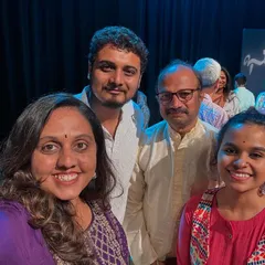A selfie after the heartwarming inaugural concert at the Jackfruit Festival with the team and students of Shristi Special Academy. Their beautiful singing made the evening truly lovely.