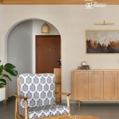 A shot from our feature in The Architect's Diary, showing the arched foyer and living area of 'Cover me in Sunshine'. The publication praised the home as a "harmonious blend of warmth, comfort, and thoughtful functionality."