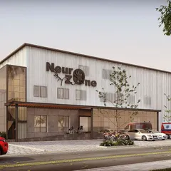 This is a visualization of our renovation work for the Neuro Zone at Gopala Gowda Shantaveri Hospital in Mysore. We transformed the building's exterior to create a modern, professional, and accessible healthcare facility.