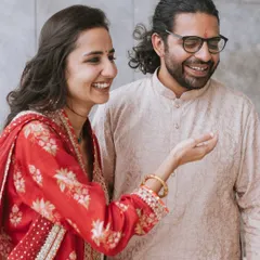 A candid moment of laughter during the ring ceremony. These are the genuine, unscripted interactions that make event photography so special.