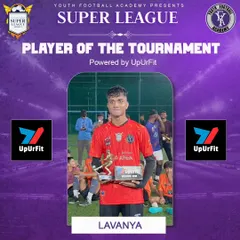Lavanya, named Player of the Tournament in our Super League. A testament to his consistent, high-level performance.