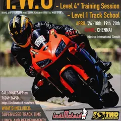 Announcing our April track school, with Level 1 for beginners and Level 4 for advanced riders. All sessions include supervised track time, lunch, and full support.