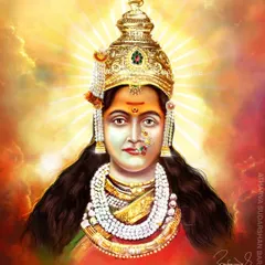 My colorful digital rendition of Renuka Mata of Mahur, a goddess I hold very dear. This is my attempt to present her divine form in full color, moving beyond the traditional black and white imagery.