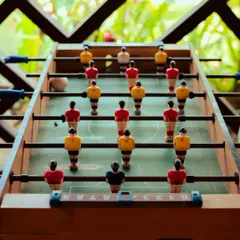Get ready for a foosball showdown. This fast and fun table game is a favorite for all ages and guarantees some exciting moments.