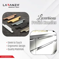 My luxurious profile handles are sleek to the touch and ergonomically designed. I use high-quality materials to ensure they feel as good as they look.