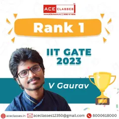 Another top ranker from our institute. We congratulate V Gaurav for securing Rank 1 in the highly competitive IIT GATE 2023 exam, showcasing the effectiveness of our engineering entrance preparation.