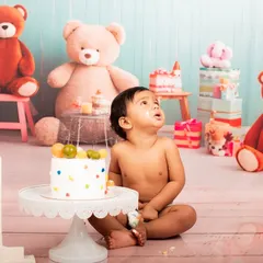 A first birthday cake smash is a milestone worth celebrating. I create fun, themed setups in my studio to capture these messy, happy, and unforgettable moments.
