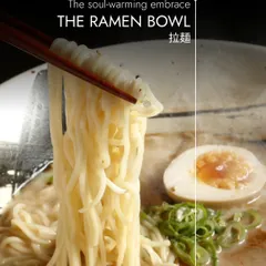 The soul-warming embrace of a ramen bowl. The perfectly cooked noodles, rich broth, and classic toppings come together for an experience that nourishes the body and soul.