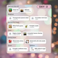 Navratri Diet Plan: Day 2: Day 2 focuses on variety with meals like Rajgira cheela and pumpkin makhana soup. This plan is designed to be easy to follow and delicious.