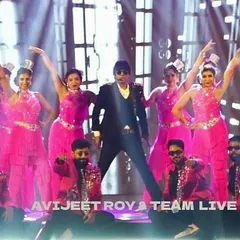 My full team of male and female dancers striking a powerful pose during the Utkarsh Agro corporate show in Kolkata.
