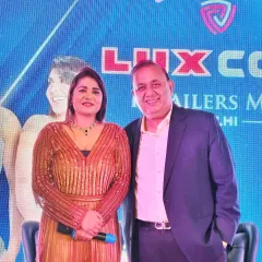 Honored to share the stage with the Chairman of Lux Industries, Shri Ashok Todi ji. I have experience interacting with senior leadership and making them feel comfortable on stage.