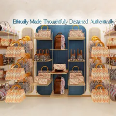 A render of the Zouk store concept, focusing on the ethically made and thoughtfully designed product displays.