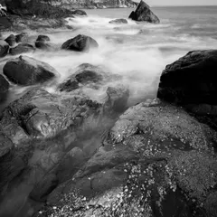 The raw power of the sea at Gokarna, captured in monochrome. Black and white photography strips away distractions, revealing the pure texture, emotion, and drama of the scene.