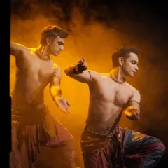 The energy of 'ATAH', a duet I perform with Adithya PV. We use smoke and light to create a dynamic atmosphere on stage, telling a story of connection.