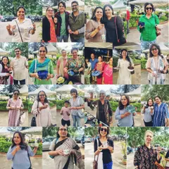 A collage of some of the lovely people who visited my pop up stall. I'm so touched by the appreciation and love shown for my work.