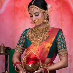 The same look, showing how the makeup looks in a softer, more candid moment. The goal is to create a look that is beautiful from every angle and in every light.