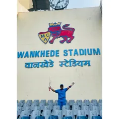 A moment of triumph at the historic Wankhede Stadium. Divya Gnanananda celebrates her unbeaten century against Tamil Nadu, a testament to her hard work and mental fortitude, honed right here at our academy.