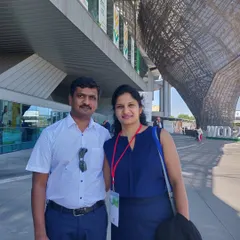 Outside the venue for the World Congress of Dermatology (WCD) in Milan. These international events are crucial for staying updated on the latest in cosmetology and hair treatments.