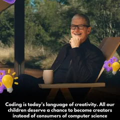 "Coding is today's language of creativity." We agree with Apple CEO Tim Cook. Our mission is to give all children the chance to become creators, not just consumers of technology.