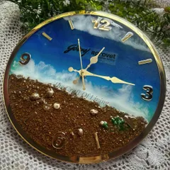 A close-up of the handcrafted Godrej Agrovet wall clock. This piece is a perfect example of how I can transform a corporate concept into a timeless piece of functional art.
