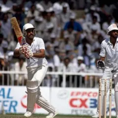 A classic on-drive. The fundamentals of batting have not changed, and we emphasize them strongly at the academy.