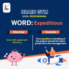 Today's professional-level word is 'Expeditious', which means done with speed and efficiency. Praising your team for their 'expeditious' work is a great way to sound smart and appreciative.