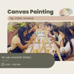 To give you an idea of the variety we offer, this was our schedule for a previous month. We can organize any of these for your corporate group, including tote bag painting, knife painting, or watercolor bookmarks.