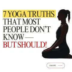 This is the first of 7 yoga truths that most people don't know. It's a reminder that yoga is far more than just stretching; it's a complete mind-body reset.