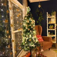 The best part of this time of year is the memories we make. My Christmas corner, with the tree, the wingback chair, and lots of fairy lights.