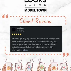 A fantastic review from Raghav, a loyal client who praises his stylist's deep knowledge of hair textures and modern styles. We're proud to be his go-to salon.