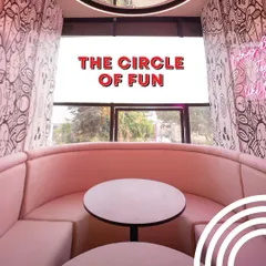 Welcome to the circle of fun. Our unique, cozy seating nooks offer a comfortable and stylish spot for parents to relax, enjoy a meal, and watch their children have the time of their lives.