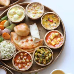 Look at the detail in this North Indian thali. I love recreating the textures of each dish, from the creamy paneer butter masala to the fluffy rice and soft paratha. It’s a feast for the eyes.