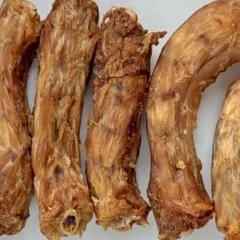 We're happy to add baked chicken necks to our menu of natural dog chews. These are a great single-ingredient, gluten-free option that provides mental stimulation and a good crunch for your dog.