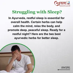If you are struggling with sleep, Ayurveda can help. Certain herbs like Ashwagandha and Jatamansi are excellent for calming the mind, relaxing the body, and promoting the deep, peaceful sleep that is essential for good health.